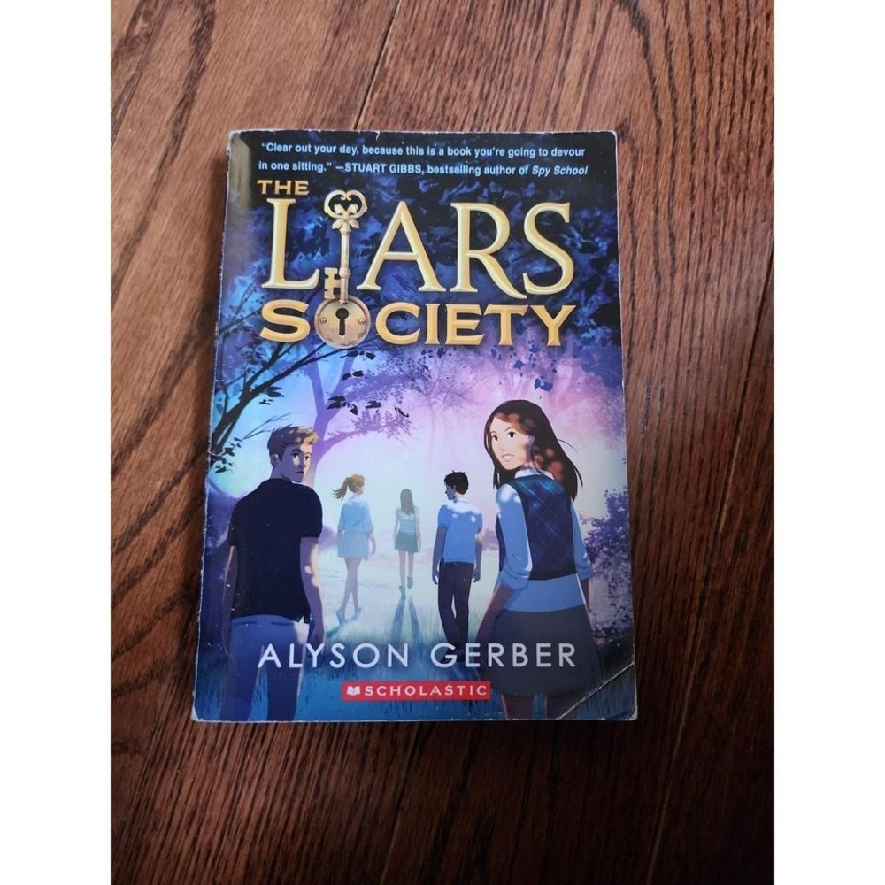 The Liars Society by Alyson Gerber Paperback OS blue children's book